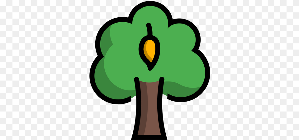 Free Mango Tree Icon Of Colored Outline Mango Tree Icon, Green, Plant, Flower Png