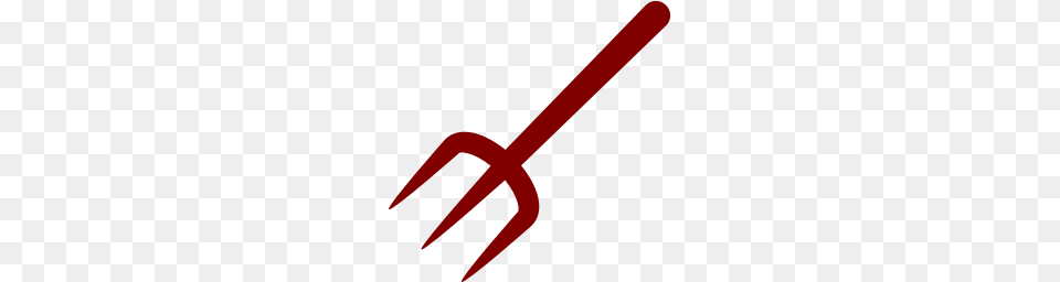 Maroon Pitchfork Icon, Cutlery, Fork, Trident, Weapon Free Png