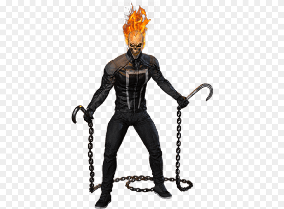Marvel Heroes Ghost Rider Robbie Boy Halloween Costumes Scary, Adult, Man, Male, Person Free Png