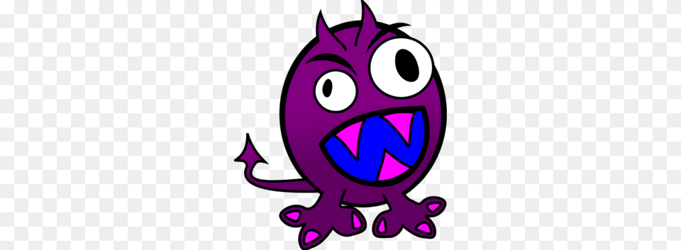 Free Mean Monster Cliparts, Purple, Animal, Fish, Sea Life Png Image