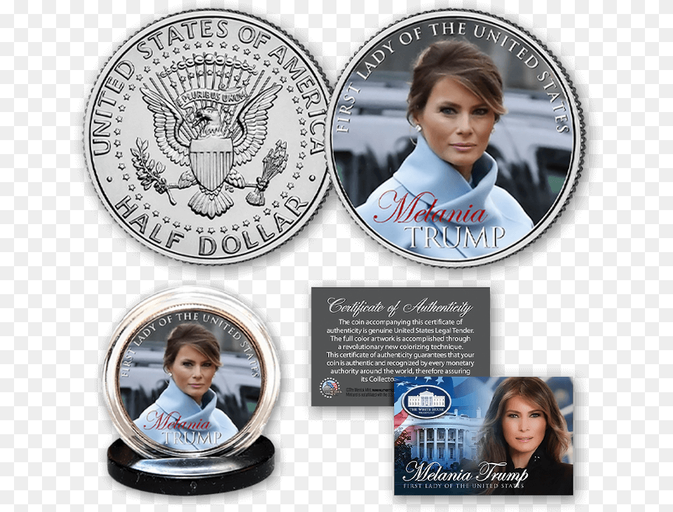 Free Melania Trump Coin Coin, Adult, Person, Female, Woman Png