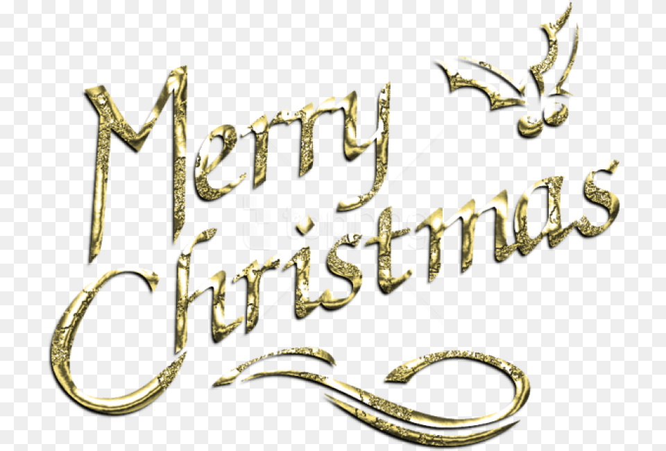 Free Merry Christmas Decorative Text Label Merry Christmas Text, Calligraphy, Handwriting Png Image