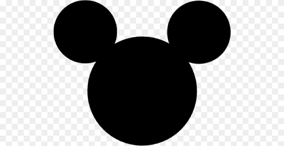 Minnie Mouse Head Clipart, Gray Free Png