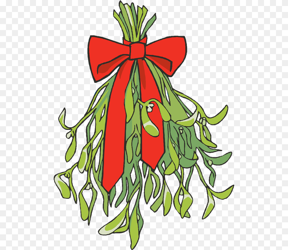 Free Mistletoe Clipart Clipart Cartoon Mistletoe Ball Transparent, Leaf, Plant, Art, Floral Design Png Image