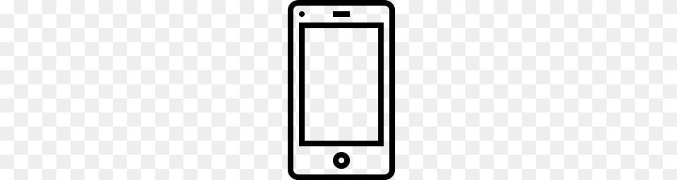 Free Mobile Layout Screen Background Blue Touch Icon Download, Gray Png