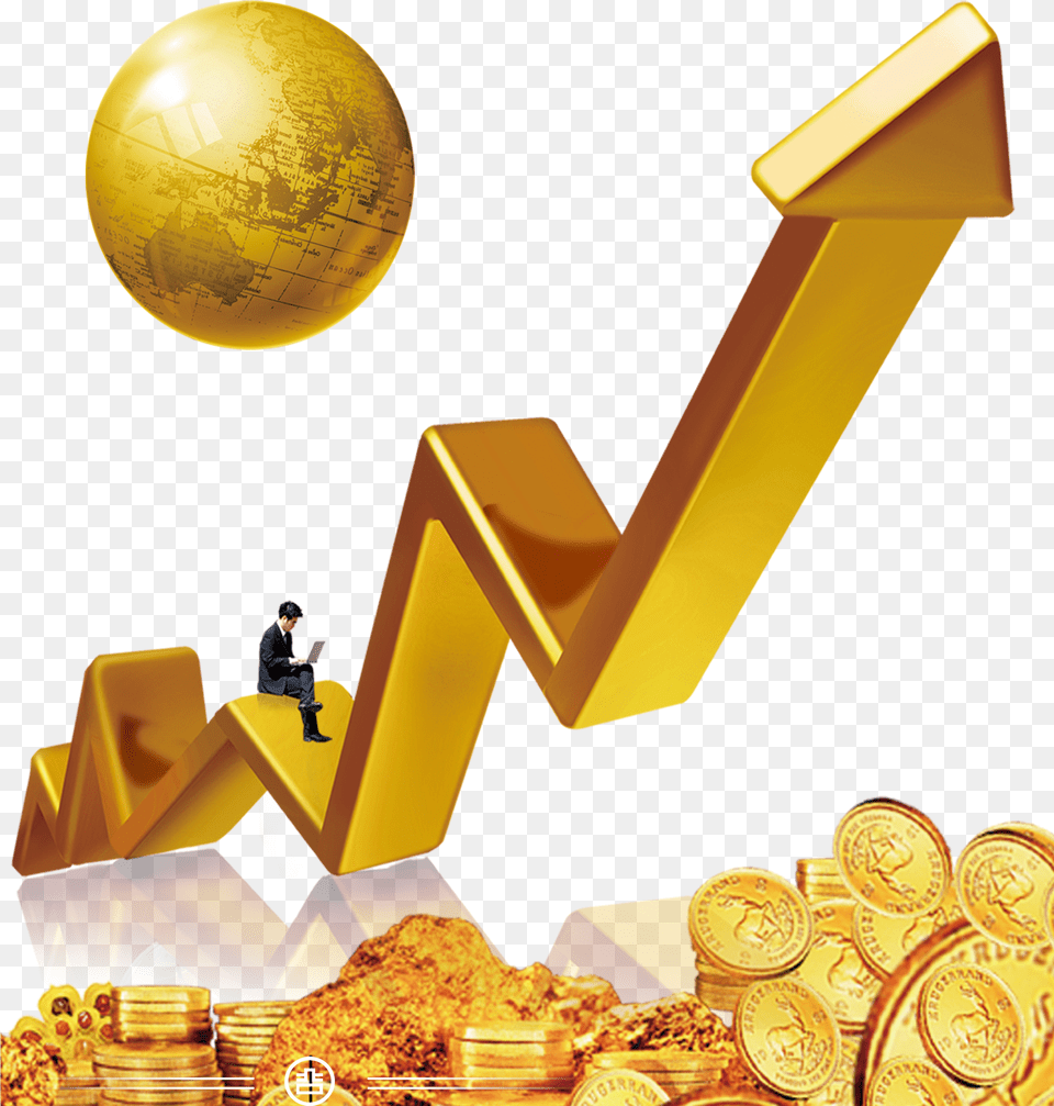 Money Money Arrow, Gold, Treasure, Person, Sphere Free Png