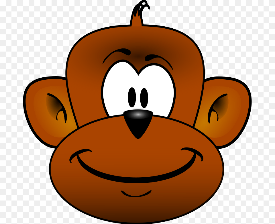 Monkey Face Clip Art, Astronomy, Moon, Nature, Night Free Png Download