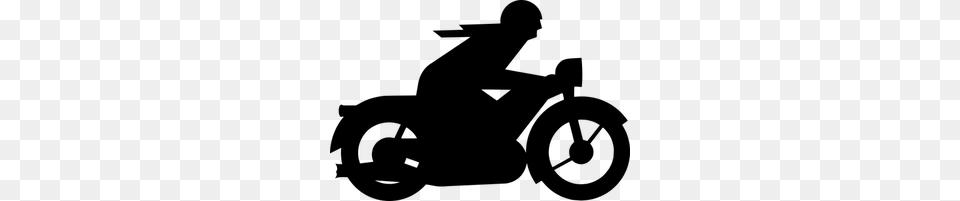 Motorcycle Silhouette Clip Art, Gray Free Transparent Png