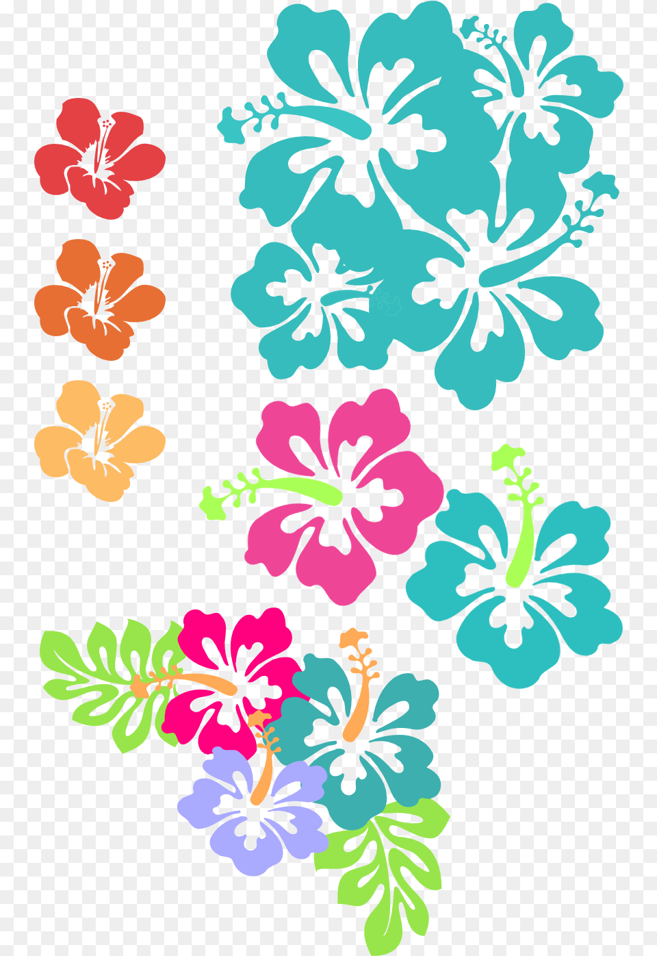 Mqfhrn Cute Hawaiian Flowers Clipart, Flower, Hibiscus, Plant, Pattern Free Transparent Png