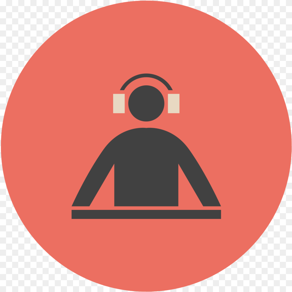 Free Music Flat Icon Dj With Transparent Background Dot, Photography, Sign, Symbol, Disk Png Image