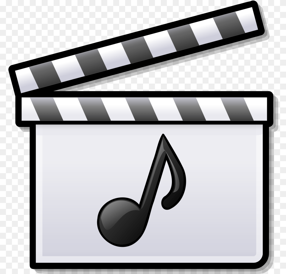 Music Icon Download Clip Art Music And Movies Logo, Fence, Clapperboard Free Transparent Png