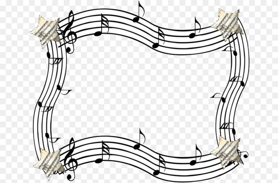 Music Staff Transparent Background Clip Transparent Background Music Border, Guitar, Musical Instrument Free Png Download