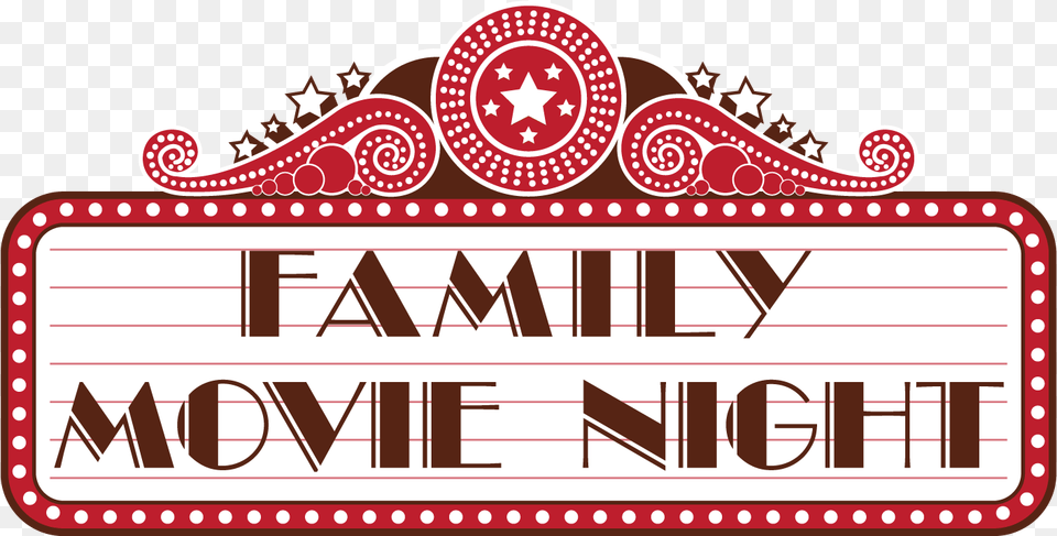 Free Mv Movie Nights Family Movie Night Clipart, Text, Paper Png Image