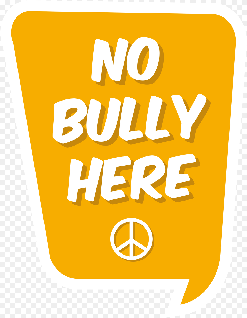 Free No Bullying Speech Bubble With Language, Sticker, Text, Logo, Symbol Png