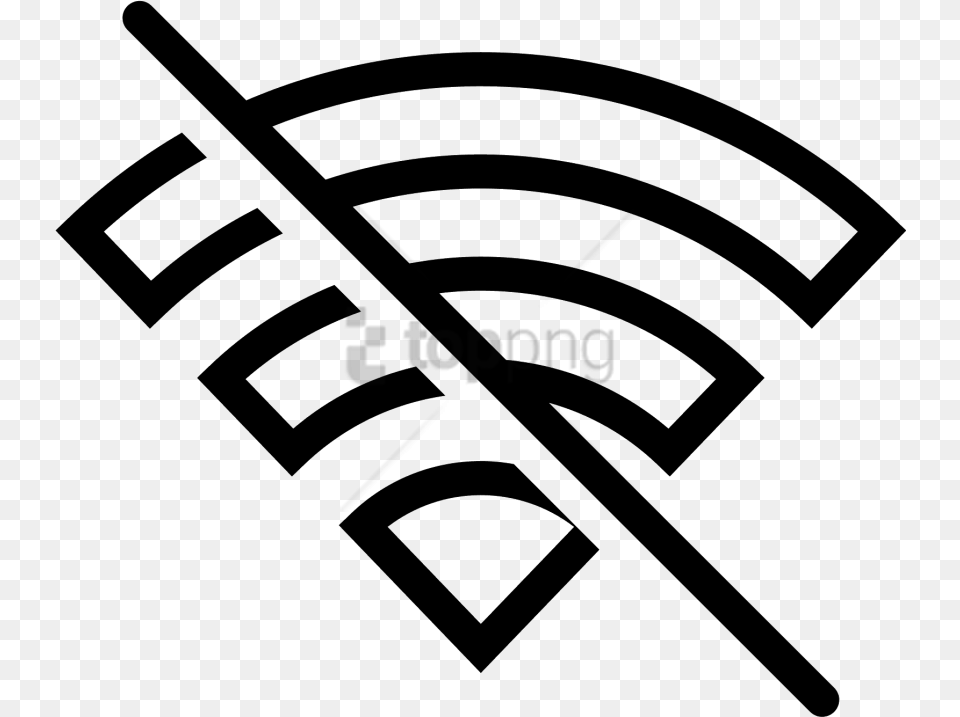 Free No Internet Connection Icon Wifi Logo Iphone, Stencil Png