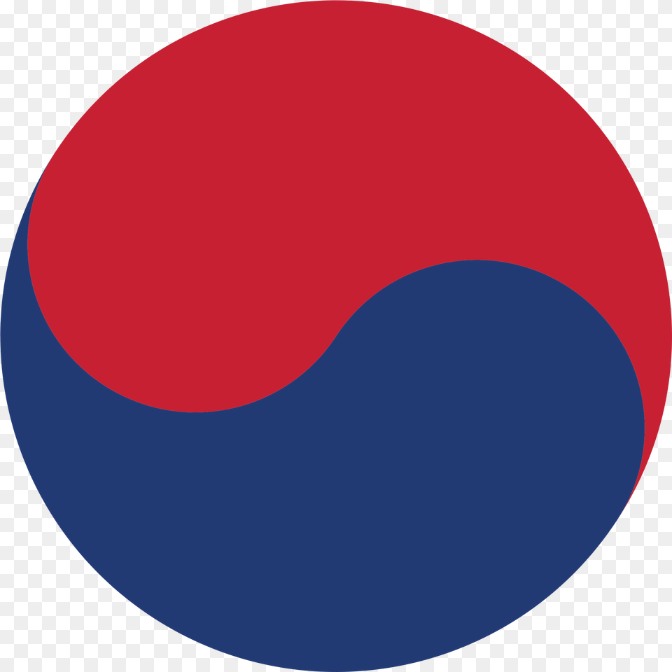 Free North Korea Free Flag Of South Korea Free Taiko Red And Blue Yin Yang, Sphere, Logo, Astronomy, Moon Png