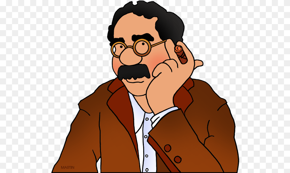 Occupations Clip Art By Phillip Martin Groucho Cartoon, Face, Head, Person, Adult Free Png Download