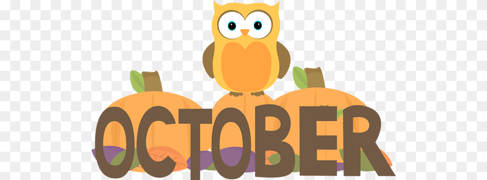 October Clipart Hello October Quotes October, Animal, Bird, Food, Plant Free Transparent Png