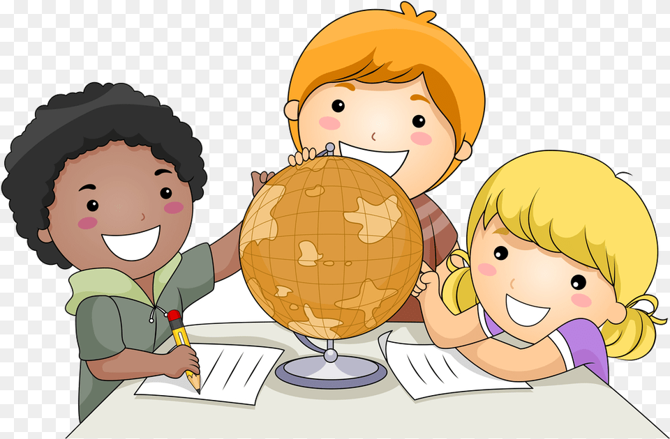Of Child Doing Homework Kids Learning Clipart, Baby, Person, Face, Head Free Png Download