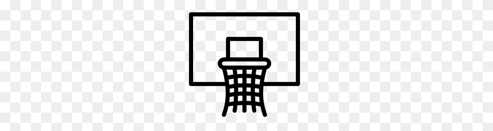 Free Olympics Game Basketball Nba Net Basket Icon Download, Gray Png