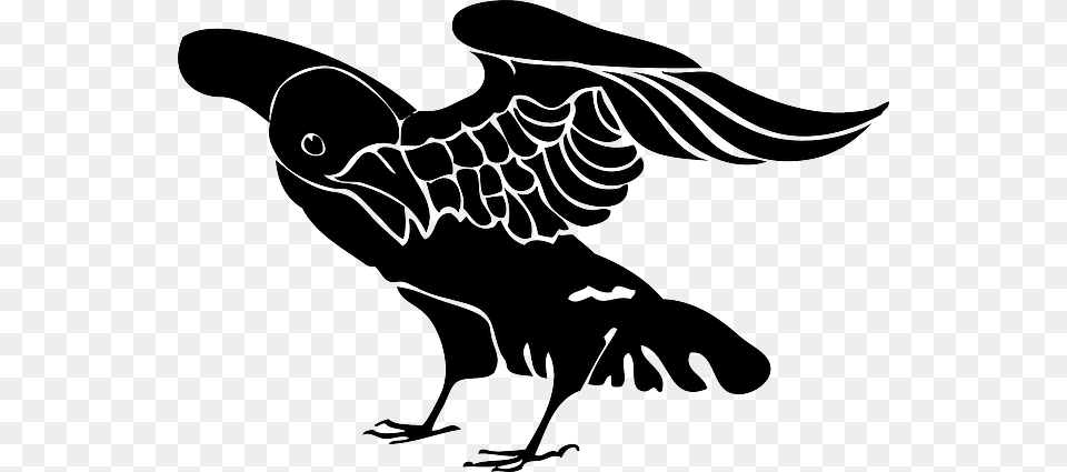 On Pixabay Raven Crow Black Pot Meaning In Hindi, Stencil, Animal, Kangaroo, Mammal Free Transparent Png