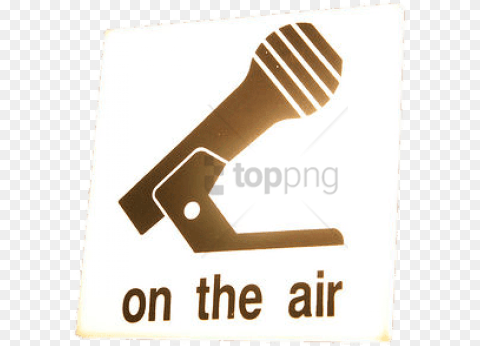 Free On The Air Microphone Sign With World Society For The Protection, Electrical Device, Smoke Pipe Png