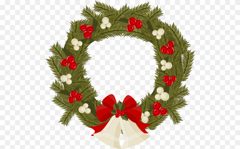 Online Christmas Wreath Flowers For Holiday, Birthday Cake, Cake, Cream, Dessert Free Png Download