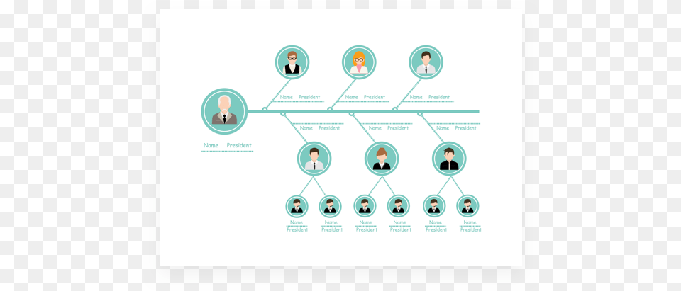 Free Online Organizational Chart Maker Dot, Person, Face, Head, Network Png Image