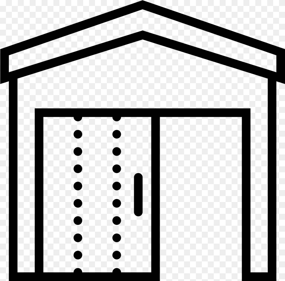 Open Door Vector Garage, Gray Free Transparent Png