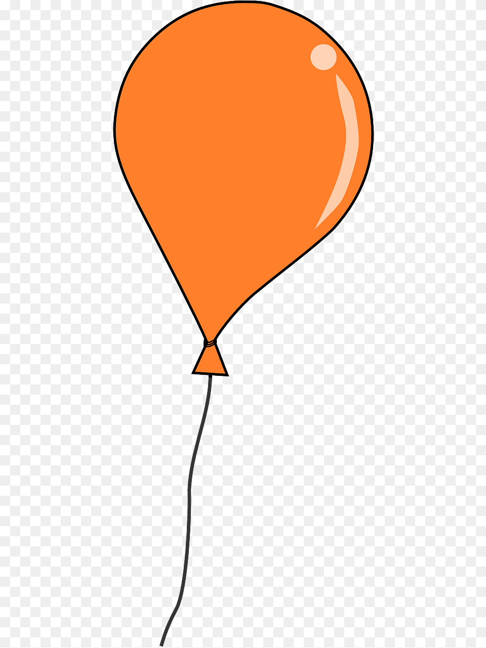 Orange Balloon Clip Art Transparent Background Balloon Clipart Free Png
