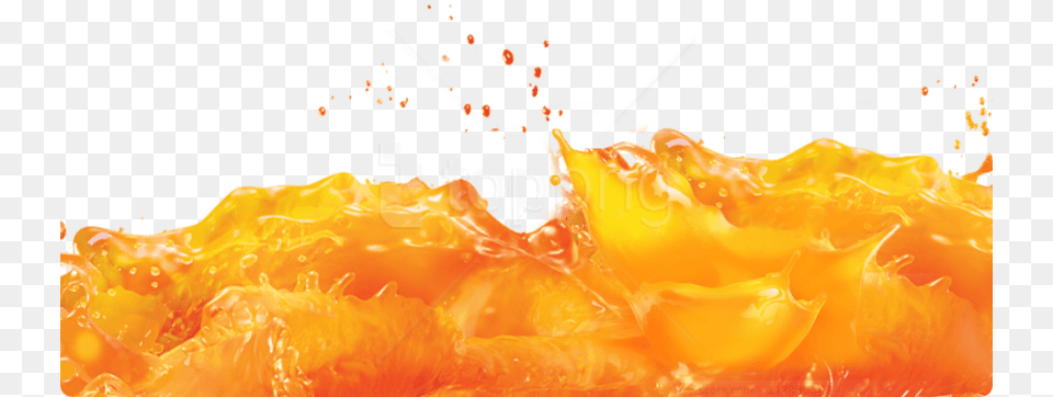 Free Orange Juice Splash With Transparent Mango Juice Background, Food, Ketchup, Fruit, Plant Png Image