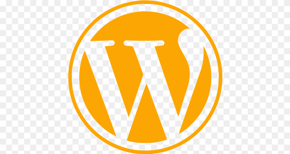 Free Orange Site Logo Icons Wordpress Icon Transparent, Disk Png