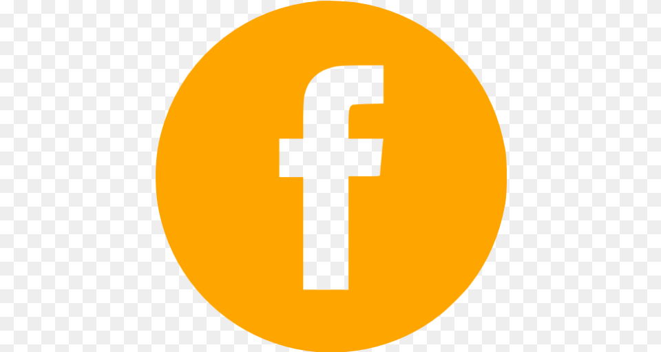 Orange Social Icons Logo Facebook Orange, Symbol, Sign, Text, Number Free Transparent Png