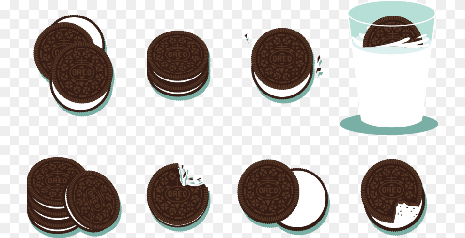 Free Oreo Transparent Transparent Background Oreo, Beverage, Milk, Food, Sweets Png Image