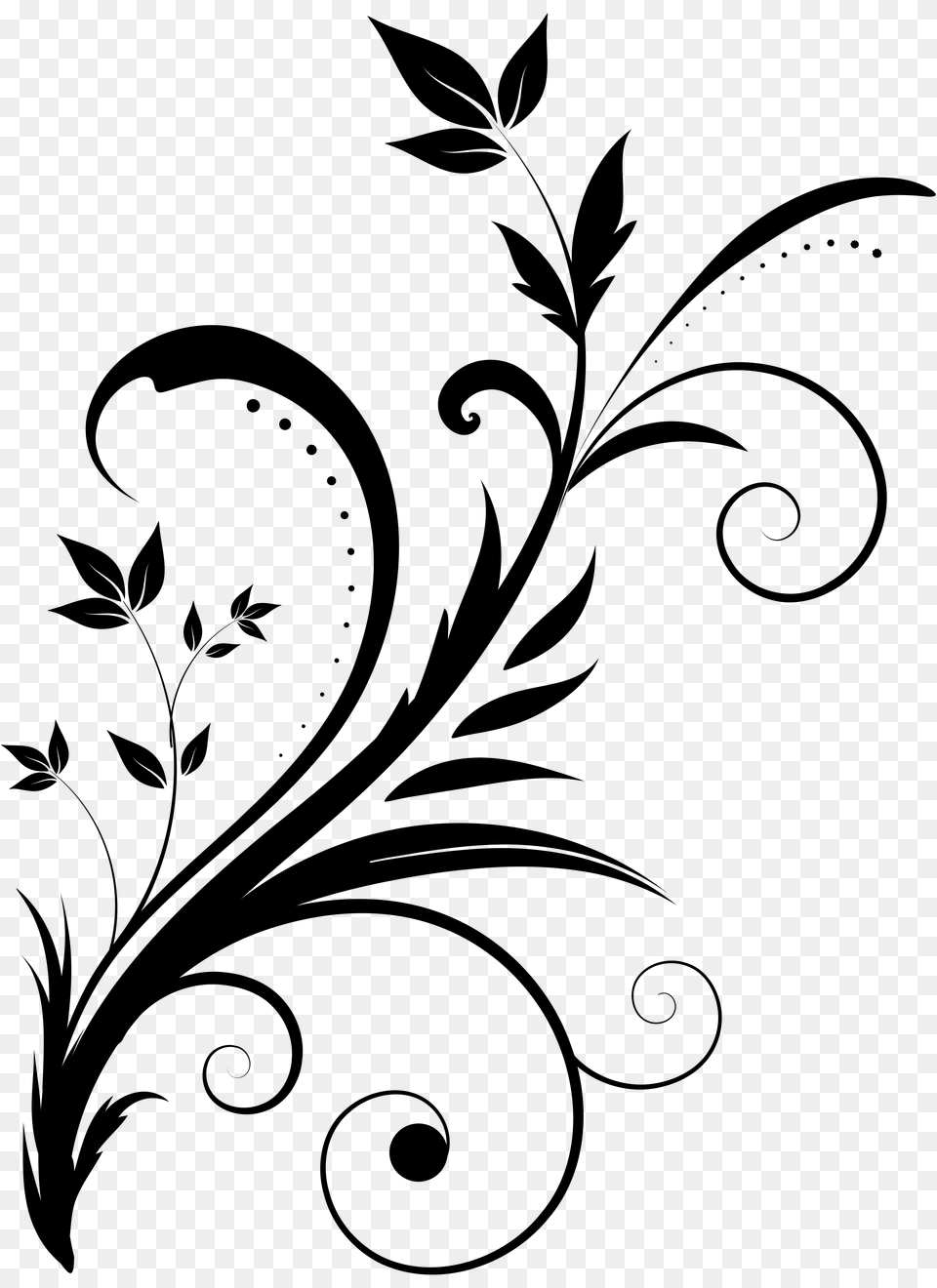 Free Ornate Swirl Clipart Cu Ok, Silhouette Png