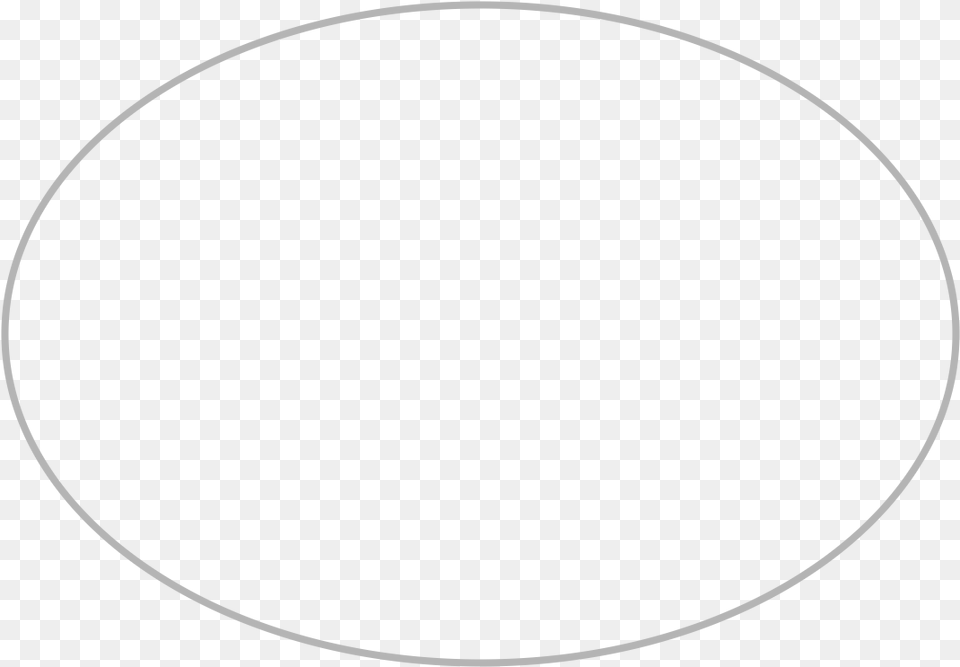 Oval Template Printable Thin White Circle, Sphere Free Png Download