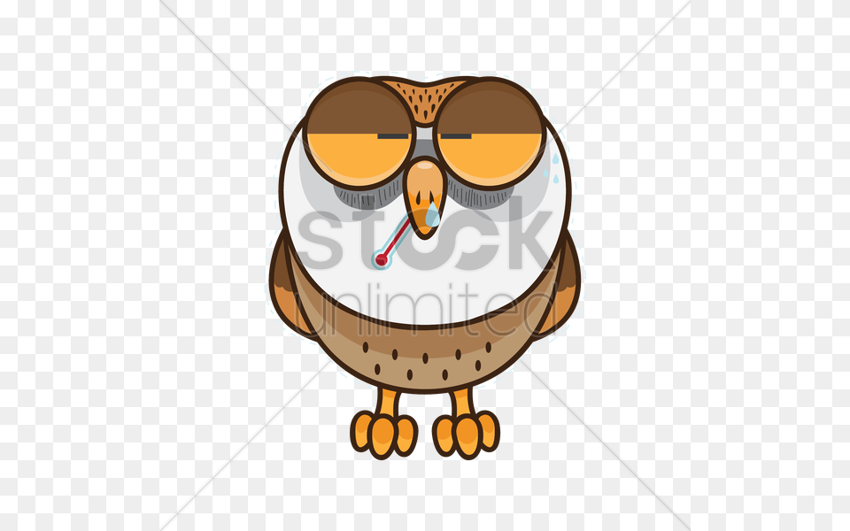 Free Owl Feeling Sick Vector, Animal, Beak, Bird, Face Png Image