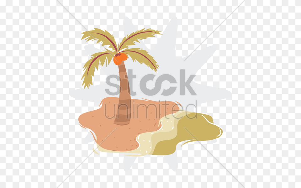Free Palm Tree And Beach Vector Image, Leaf, Plant, Animal, Fish Png