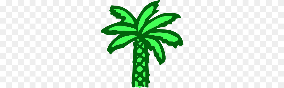 Palm Tree Clip Art Providing Shade, Green, Palm Tree, Plant Free Png Download