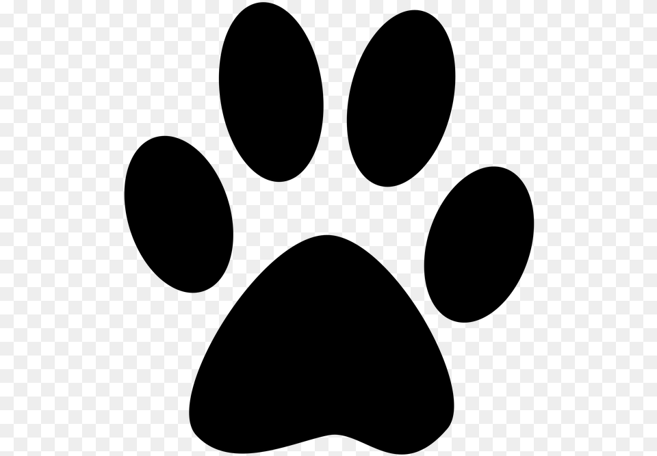 Paw Print Cat Paw Print, Gray Free Transparent Png