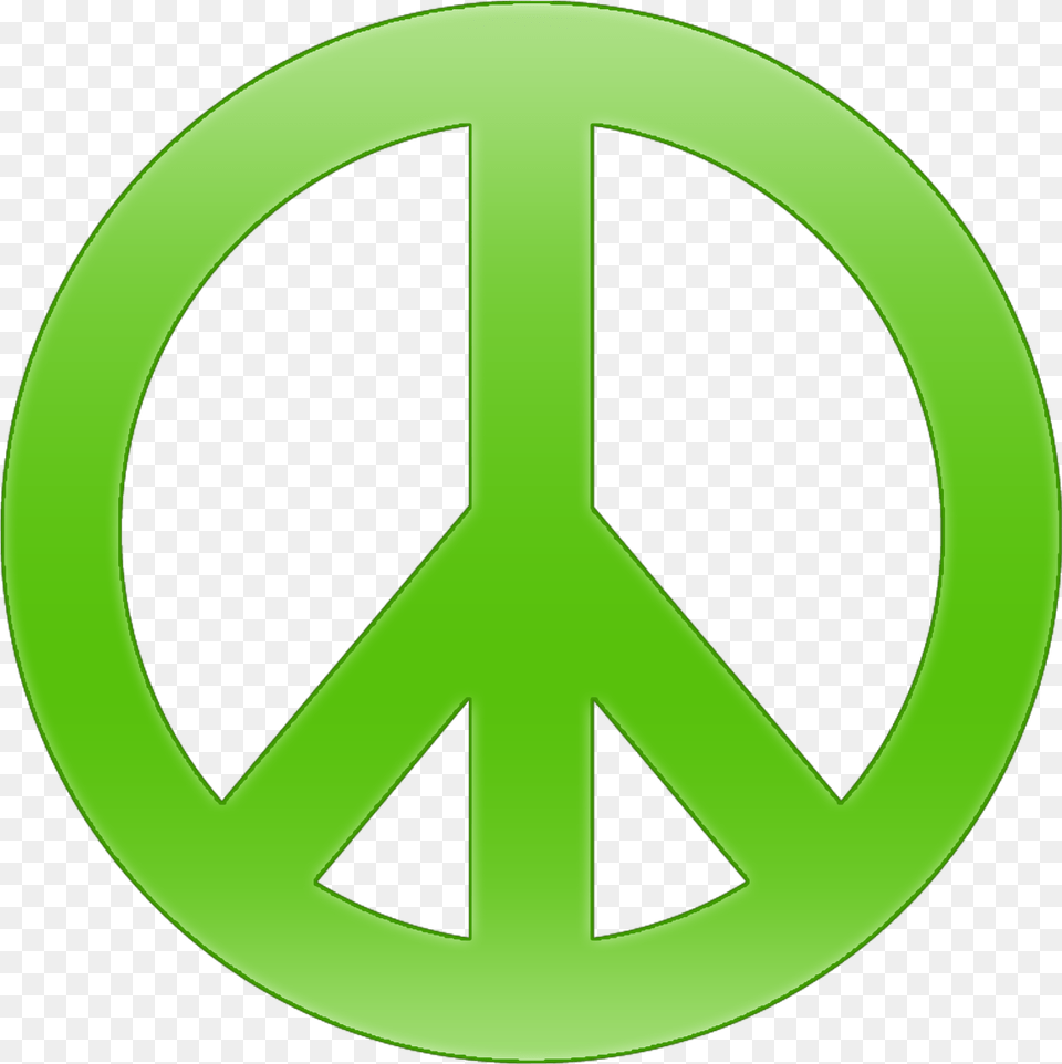 Free Peace Sign Transparent Background Green Peace Sign Transparent, Symbol, Disk Png Image