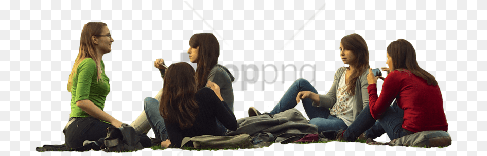 People Sitting On Bench Image With People Sitting At Table, Adult, Person, Pants, Woman Free Transparent Png