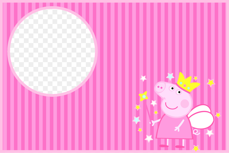 Peppa Pig Fairy Party Invitations Invitaciones De Peppa Pig Para Editar, Astronomy, Moon, Nature, Night Free Transparent Png