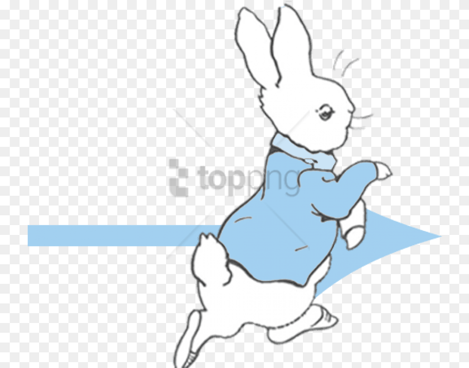 Peter Rabbit Wall Clock With Cartoon, Animal, Mammal, Baby, Person Free Transparent Png