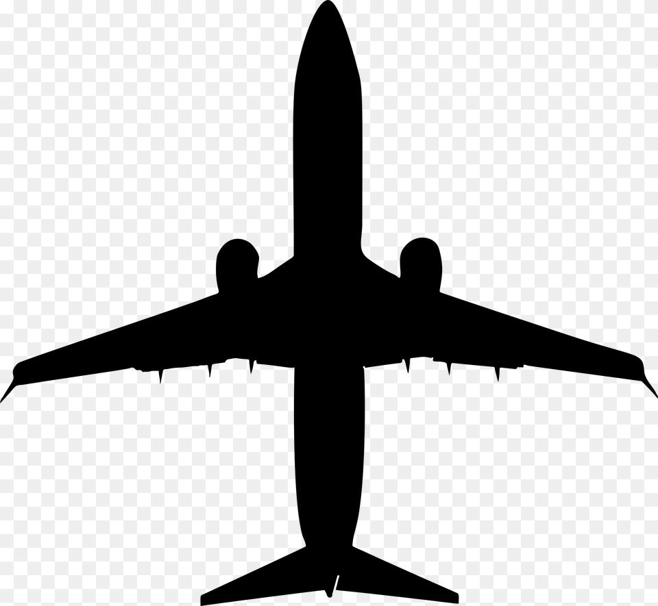 Photo Aircraft Silhouette, Gray Free Png