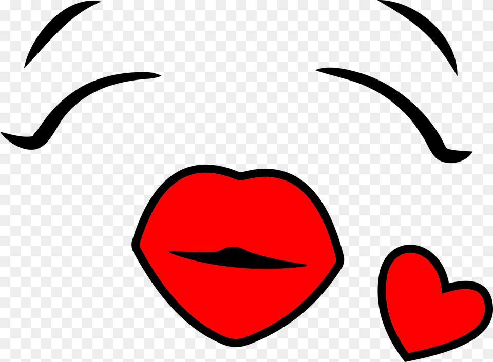 Free Photo Emoji Face Heart Smiley Female Kiss Love, Body Part, Mouth, Person Png