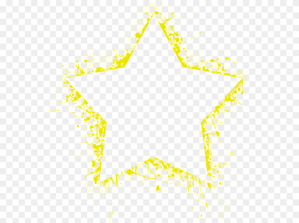 Photo Outline Star Yellow Light Sky Victory Shines Yellow Outline Star, Star Symbol, Symbol Free Png Download