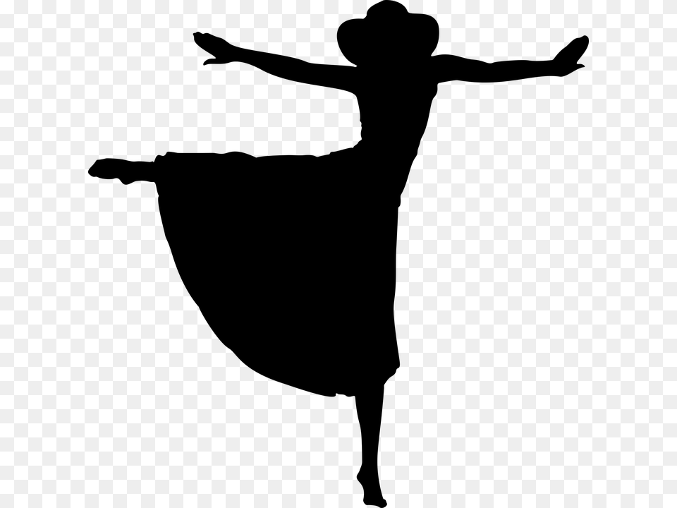 Photo Person Human Female Dancing People Woman Girl, Gray Free Png