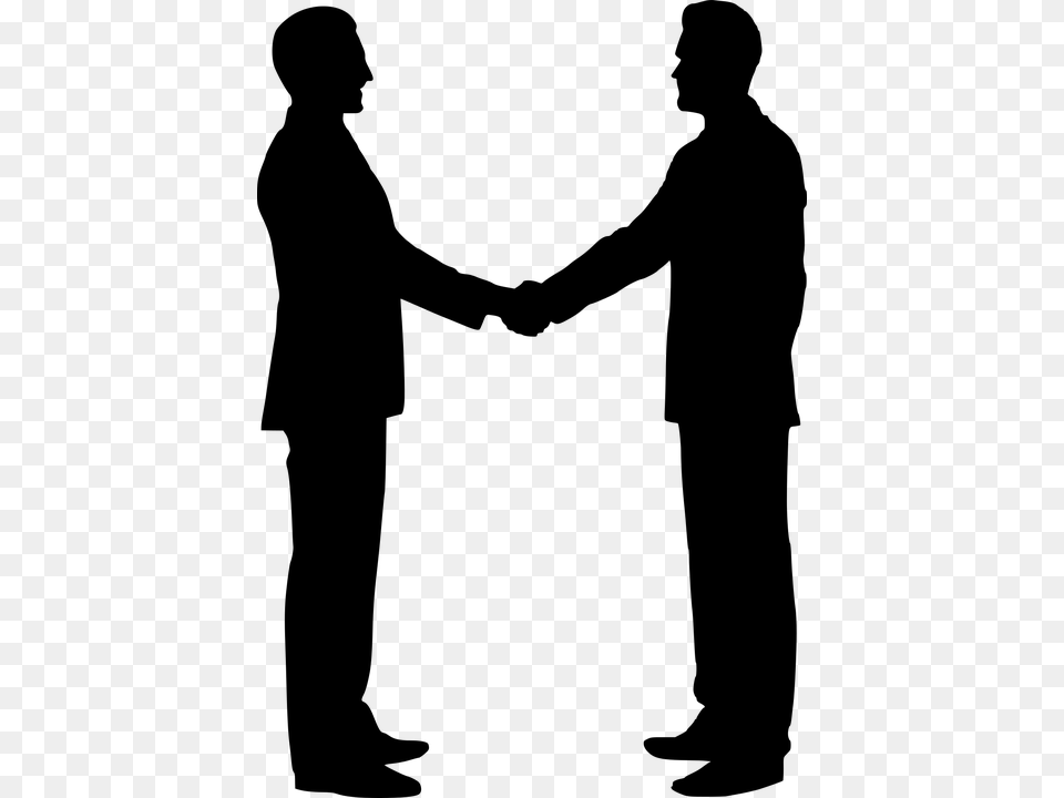 Free Photo Shaking Hands Team Building Handshake Silhouette, Gray Png