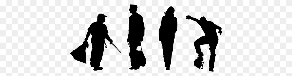Photos Silhouette Man Hiking Search Download, Gray Free Png